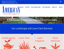 Tablet Screenshot of americanlandscapesllc.com